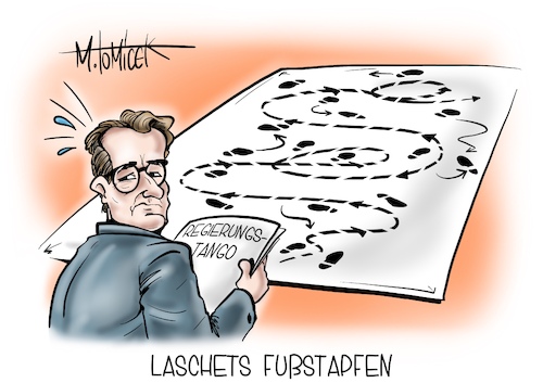 Cartoon: Laschets Fußstapfen (medium) by Mirco Tomicek tagged hendrik,wüst,neuer,ministerpräsident,nrw,nordrhein,westfalen,gewählt,armin,laschet,vorgänger,nachfolger,minister,landesverkehrsminister,düsseldorf,cdu,politiker,fußstapfen,regierung,cartoon,karikatur,pressekarikatur,mirco,tomicek,hendrik,wüst,neuer,ministerpräsident,nrw,nordrhein,westfalen,gewählt,armin,laschet,vorgänger,nachfolger,minister,landesverkehrsminister,düsseldorf,cdu,politiker,fußstapfen,regierung,cartoon,karikatur,pressekarikatur,mirco,tomicek