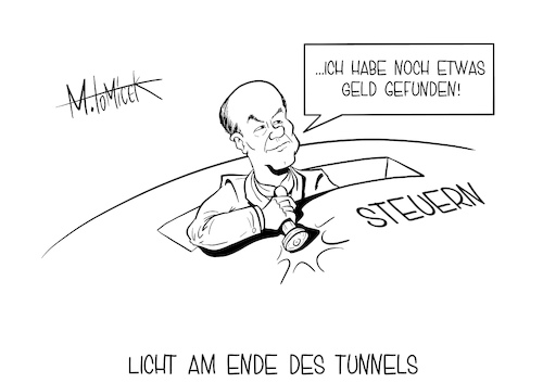 Cartoon: Licht am Ende des Tunnels (medium) by Mirco Tomicek tagged olaf,scholz,steuer,steuern,corona,hilfe,hilfen,covid19,kriese,pandemie,staatskasse,finanzen,finanzielle,steuerpaket,steuerhilfe,sozialpaket,geld,haushalt,spd,finanzminister,cartoon,karikatur,pressekarikatur,mirco,tomicek,olaf,scholz,steuer,steuern,corona,hilfe,hilfen,covid19,kriese,pandemie,staatskasse,finanzen,finanzielle,steuerpaket,steuerhilfe,sozialpaket,geld,haushalt,spd,finanzminister,cartoon,karikatur,pressekarikatur,mirco,tomicek