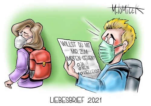 Cartoon: Liebesbriefe 2021 (medium) by Mirco Tomicek tagged bund,länder,beschluss,gipfel,coronagipfel,corona,impfung,impfen,impfungen,impfstoff,kinder,jugendliche,ab,12,jahren,schüler,schülerinnen,schule,sommerferien,juni,eu,arzneimittelbehörde,ema,deutschland,coronaimpfungen,cartoon,karikatur,pressekarikatur,mirco,tomicek,bund,länder,beschluss,gipfel,coronagipfel,corona,impfung,impfen,impfungen,impfstoff,kinder,jugendliche,ab,12,jahren,schüler,schülerinnen,schule,sommerferien,juni,eu,arzneimittelbehörde,ema,deutschland,coronaimpfungen,cartoon,karikatur,pressekarikatur,mirco,tomicek