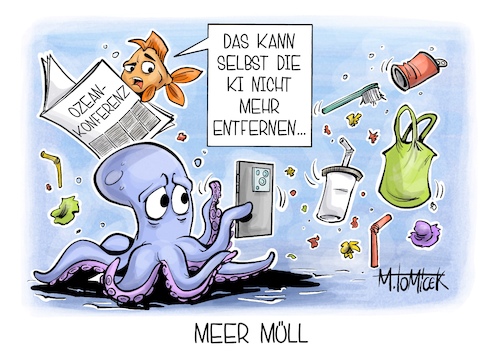 Cartoon: Meer Müll (medium) by Mirco Tomicek tagged un,ozeankonferenz,konferenz,ozean,ozeane,meere,meer,plastik,vermüllung,plastikmüll,müll,meermüll,fische,tiere,seen,see,umwelt,umweltzerstörung,umweltschutz,schutz,naturschutz,karikatur,pressekarikatur,cartoon,mirco,tomicek,un,ozeankonferenz,konferenz,ozean,ozeane,meere,meer,plastik,vermüllung,plastikmüll,müll,meermüll,fische,tiere,seen,see,umwelt,umweltzerstörung,umweltschutz,schutz,naturschutz,karikatur,pressekarikatur,cartoon,mirco,tomicek