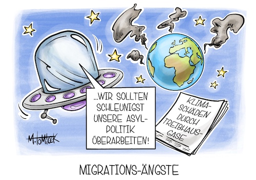 Cartoon: Migrations-Ängste (medium) by Mirco Tomicek tagged internationale,gerichtshof,den,haag,klimaschäden,treibhausgase,klima,schaden,schäden,treibhaus,gase,co2,klimaziele,klimawandel,klimakatastrophe,klimaziel,klimaschutz,klimaschütze,asyl,asylpolitik,migration,migrationspolitik,flucht,aliens,karikatur,pressekarikatur,cartoon,mirco,tomicek,internationale,gerichtshof,den,haag,klimaschäden,treibhausgase,klima,schaden,schäden,treibhaus,gase,co2,klimaziele,klimawandel,klimakatastrophe,klimaziel,klimaschutz,klimaschütze,asyl,asylpolitik,migration,migrationspolitik,flucht,aliens,karikatur,pressekarikatur,cartoon,mirco,tomicek