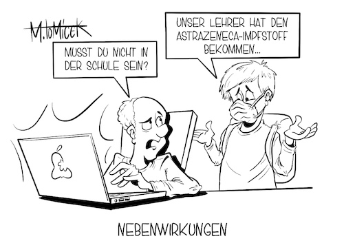 Cartoon: Nebenwirkungen (medium) by Mirco Tomicek tagged jens,spahn,corona,impfungen,impfung,impfstoff,geimpft,impfe,lehrer,lehrerinnen,lehramt,lehrkräfte,erzieher,erzieherinnen,schule,schüler,astrazeneca,nebenwirkungen,krank,covid19,lockdown,shutdown,virus,pandemie,homeschooling,präsenzunterricht,unterricht,zu,hause,cartoon,karikatur,pressekarikatur,mirco,tomicek,jens,spahn,corona,impfungen,impfung,impfstoff,geimpft,impfe,lehrer,lehrerinnen,lehramt,lehrkräfte,erzieher,erzieherinnen,schule,schüler,astrazeneca,nebenwirkungen,krank,covid19,lockdown,shutdown,virus,pandemie,homeschooling,präsenzunterricht,unterricht,zu,hause,cartoon,karikatur,pressekarikatur,mirco,tomicek