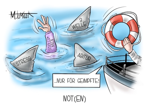 Cartoon: Noten (medium) by Mirco Tomicek tagged gewerkschaft,erziehung,wissenschaft,gew,abitur,abi,abiturprüfung,abiturprüfungen,prüfung,notfall,ausfallen,entfallen,schüler,schülerinnen,schule,lehrer,schulamt,prüfungen,corona,dritte,welle,geimpft,vorteile,impfungen,freiheit,spahn,cartoon,karikatur,pressekarikatur,mirco,tomicek,gewerkschaft,erziehung,wissenschaft,gew,abitur,abi,abiturprüfung,abiturprüfungen,prüfung,notfall,ausfallen,entfallen,schüler,schülerinnen,schule,lehrer,schulamt,prüfungen,corona,dritte,welle,geimpft,vorteile,impfungen,freiheit,spahn,cartoon,karikatur,pressekarikatur,mirco,tomicek