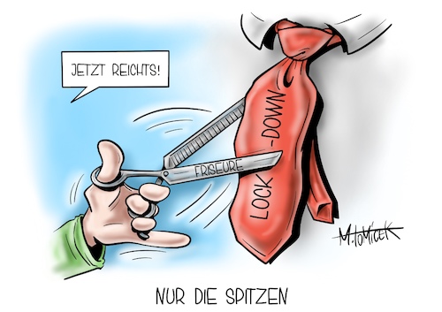 Nur die Spitzen