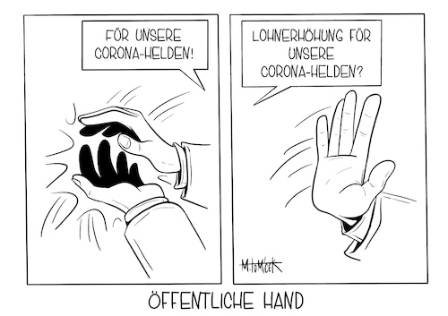 Cartoon: Öffentliche Hand (medium) by Mirco Tomicek tagged tarif,tarifverhandlungen,tarifverhandlung,verhandlungen,lohnerhöhung,lohn,erhöhung,geld,gehalt,gehälter,verdi,corona,coronahelden,helden,held,covid19,kommunen,löcher,gewerkschaft,gewerkschaften,karikatur,cartoon,mirco,tomicek,tarif,tarifverhandlungen,tarifverhandlung,verhandlungen,lohnerhöhung,lohn,erhöhung,geld,gehalt,gehälter,verdi,corona,coronahelden,helden,held,covid19,kommunen,löcher,gewerkschaft,gewerkschaften,karikatur,cartoon,mirco,tomicek