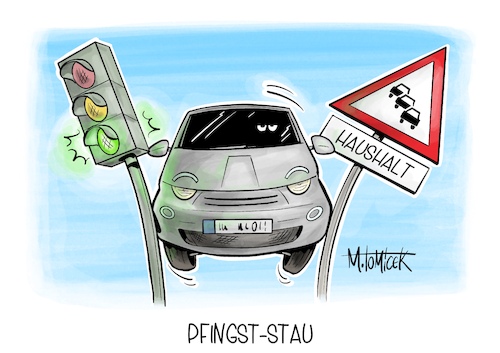 Cartoon: Pfingst-Stau (medium) by Mirco Tomicek tagged ampel,regierung,ampelkoalition,haushalt,bundeshaushalt,streit,schuldenbremse,bremse,schulden,pfingsten,pfingststau,pfingstwochenende,stau,verkehr,kurzurlaub,cartoon,karikatur,pressekarikatur,mirco,tomicek,ampel,regierung,ampelkoalition,haushalt,bundeshaushalt,streit,schuldenbremse,bremse,schulden,pfingsten,pfingststau,pfingstwochenende,stau,verkehr,kurzurlaub,cartoon,karikatur,pressekarikatur,mirco,tomicek