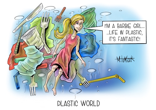 Cartoon: Plastic World (medium) by Mirco Tomicek tagged eu,beschluss,beschlüsse,plastik,müll,plastikmüll,verbot,strohhalme,besteck,wegwerfartikel,plastikgabel,plastikbesteck,kunststoff,einkaufsläden,bundestag,müllberge,recycling,berlin,umwelt,umweltschutz,meer,meere,naturschutz,ozean,tierschutz,tiere,ocean,plastic,nature,karikatur,cartoon,mirco,tomicek,eu,beschluss,beschlüsse,plastik,müll,plastikmüll,verbot,strohhalme,besteck,wegwerfartikel,plastikgabel,plastikbesteck,kunststoff,einkaufsläden,bundestag,müllberge,recycling,berlin,umwelt,umweltschutz,meer,meere,naturschutz,ozean,tierschutz,tiere,ocean,plastic,nature,karikatur,cartoon,mirco,tomicek