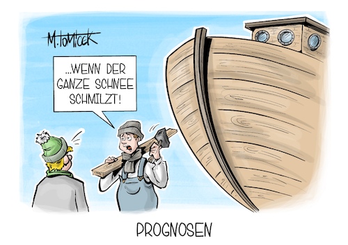 Cartoon: Prognosen (medium) by Mirco Tomicek tagged schnee,eis,tief,elli,gunda,sturm,sturmtief,wintersturm,glatteis,glätte,winterwetter,wetter,unwetter,karikatur,cartoon,pressekarikatur,mirco,tomicek,schnee,eis,tief,elli,gunda,sturm,sturmtief,wintersturm,glatteis,glätte,winterwetter,wetter,unwetter,karikatur,cartoon,pressekarikatur,mirco,tomicek