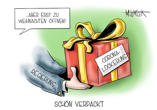 Cartoon: Schön Verpackt (medium) by Mirco Tomicek tagged coronagipfel,corona,gipfel,covid19,weihnachten,weihnachtsfeier,weihnachtsferien,ferien,weihnachtsfeiertage,feiertage,silvester,silvesterparty,party,silvesterfeier,kontakt,kontakte,kontaktbeschränkungen,beschränkungen,lockdown,shutdown,lockerung,lockerungen,regierung,deutschland,kontaktbeschränkung,beschränkung,cartoon,karikatur,pressekarikatur,mirco,tomicek,coronagipfel,corona,gipfel,covid19,weihnachten,weihnachtsfeier,weihnachtsferien,ferien,weihnachtsfeiertage,feiertage,silvester,silvesterparty,party,silvesterfeier,kontakt,kontakte,kontaktbeschränkungen,beschränkungen,lockdown,shutdown,lockerung,lockerungen,regierung,deutschland,kontaktbeschränkung,beschränkung,cartoon,karikatur,pressekarikatur,mirco,tomicek