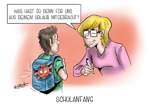 Cartoon: Schulanfang (medium) by Mirco Tomicek tagged schule,schulanfang,mitbringsel,mitgebracht,virus,corona,covid19,urlaub,reise,reiserückkehrer,rückkehr,flug,flugzeug,test,infiziert,schüler,regeln,lehrer,risiko,risikogebiete,gebiete,krank,erkrankt,karikatur,cartoon,mirco,tomicek,schule,schulanfang,mitbringsel,mitgebracht,virus,corona,covid19,urlaub,reise,reiserückkehrer,rückkehr,flug,flugzeug,test,infiziert,schüler,regeln,lehrer,risiko,risikogebiete,gebiete,krank,erkrankt,karikatur,cartoon,mirco,tomicek