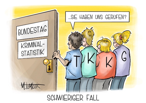 Cartoon: Schwieriger Fall (medium) by Mirco Tomicek tagged bundestag,kriminalität,kriminalstatistik,kriminalitätsrate,rate,statistik,kriminell,kriminelle,tkkg,karikatur,pressekarikatur,cartoon,mirco,tomicek,bundestag,kriminalität,kriminalstatistik,kriminalitätsrate,rate,statistik,kriminell,kriminelle,tkkg,karikatur,pressekarikatur,cartoon,mirco,tomicek