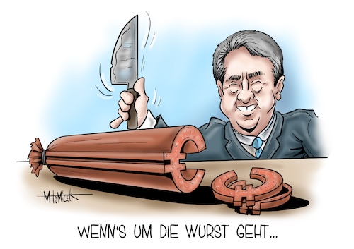 Cartoon: Sigmar Gabriel Honorar (medium) by Mirco Tomicek tagged sigmar,gabriel,honorar,tönnies,fleischindustrie,fleisch,industrie,wurst,clemens,geld,bezahlt,berater,karikatur,cartoon,mirco,tomicek,sigmar,gabriel,honorar,tönnies,fleischindustrie,fleisch,industrie,wurst,clemens,geld,bezahlt,berater,karikatur,cartoon,mirco,tomicek