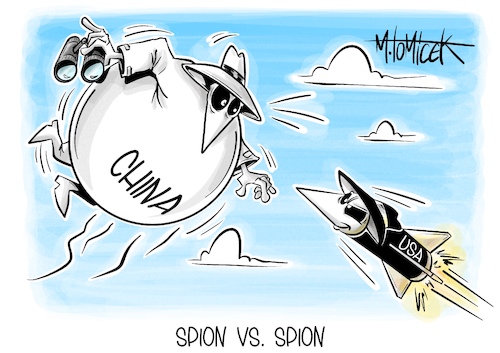 Cartoon: Spion vs. Spion (medium) by Mirco Tomicek tagged spion,chinesischen,chinesischer,spionage,ballon,spionagesatellit,china,abschuss,usa,amerika,biden,abgeschossen,spionageballon,spy,vs,mad,magazine,cartoon,karikatur,pressekarikatur,mirco,tomicek,spion,chinesischen,chinesischer,spionage,ballon,spionagesatellit,china,abschuss,usa,amerika,biden,abgeschossen,spionageballon,spy,vs,mad,magazine,cartoon,karikatur,pressekarikatur,mirco,tomicek