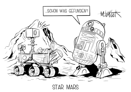 Cartoon: Star Mars (medium) by Mirco Tomicek tagged nasa,rover,perseverance,bodenproben,mikrobiellen,leben,spuren,sammeln,roboter,helikopter,drohne,mars,marsianer,planet,planeten,all,weltall,weltraum,raumfahrt,rakete,universum,space,houston,r2d2,star,wars,starwars,wasser,erde,erdkugel,univers,cartoon,karikatur,pressekarikatur,mirco,tomicek,nasa,rover,perseverance,bodenproben,mikrobiellen,leben,spuren,sammeln,roboter,helikopter,drohne,mars,marsianer,planet,planeten,all,weltall,weltraum,raumfahrt,rakete,universum,space,houston,r2d2,star,wars,starwars,wasser,erde,erdkugel,univers,cartoon,karikatur,pressekarikatur,mirco,tomicek