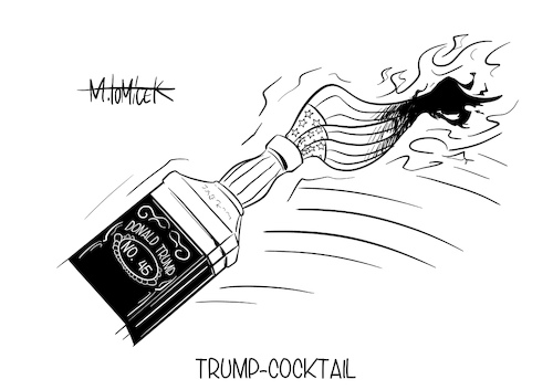 Trump-Cocktail By Mirco Tomicek | Politics Cartoon | TOONPOOL