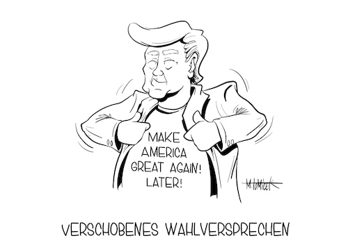 Cartoon: Verschobenes Wahlversprechen (medium) by Mirco Tomicek tagged donald,trump,us,präsident,usa,amerika,america,wahl,wahlen,2020,verschieben,verschoben,twitter,voting,mail,in,election,cartoon,karikatur,mirco,tomicek,donald,trump,us,präsident,usa,amerika,america,wahl,wahlen,2020,verschieben,verschoben,twitter,voting,mail,in,election,cartoon,karikatur,mirco,tomicek