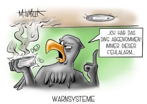 Cartoon: Warnsysteme (medium) by Mirco Tomicek tagged hochwasser,katastrophe,umwelt,umweltkatastrophe,wasser,flut,starkregen,regen,wassermassen,katastrophenschutz,warnung,warnsystem,warnsysteme,sirenen,gewarnt,politiker,aufarbeitung,nrw,krise,krisenmanagement,bevölkerungsschutz,flurkatastrophe,cartoon,karikatur,pressekarikatur,mirco,tomicek,hochwasser,katastrophe,umwelt,umweltkatastrophe,wasser,flut,starkregen,regen,wassermassen,katastrophenschutz,warnung,warnsystem,warnsysteme,sirenen,gewarnt,politiker,aufarbeitung,nrw,krise,krisenmanagement,bevölkerungsschutz,flurkatastrophe,cartoon,karikatur,pressekarikatur,mirco,tomicek