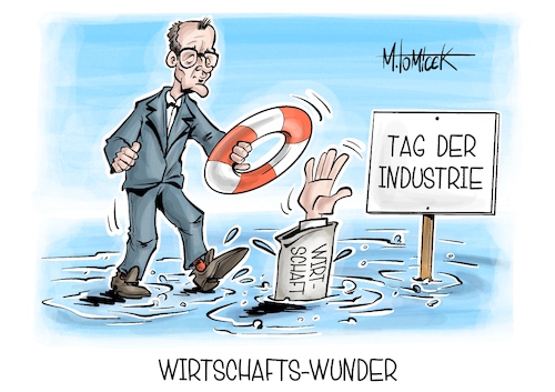 Cartoon: Wirtschafts-Wunder (medium) by Mirco Tomicek tagged wirtschaft,wirtschaftswunder,tag,der,industrie,berlin,friedrich,merz,deutschland,rede,finanzen,wirtschaftlich,karikatur,pressekarikatur,cartoon,mirco,tomicek,wirtschaft,wirtschaftswunder,tag,der,industrie,berlin,friedrich,merz,deutschland,rede,finanzen,wirtschaftlich,karikatur,pressekarikatur,cartoon,mirco,tomicek