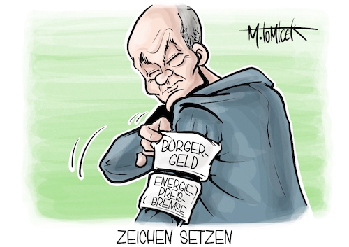 Cartoon: Zeichen setzen (medium) by Mirco Tomicek tagged energiepreisbremse,preisbremse,energie,gas,gaskosten,heizkosten,strom,strompreis,bremse,strompreisbremse,gaspreisbremse,heizen,bürgergeld,geld,bürger,hartz,iv,ampel,ampelkoalition,koalition,olaf,scholz,wm,binde,one,love,weltmeisterschaft,karikatur,pressekarikatur,cartoon,mirco,tomicek,energiepreisbremse,preisbremse,energie,gas,gaskosten,heizkosten,strom,strompreis,bremse,strompreisbremse,gaspreisbremse,heizen,bürgergeld,geld,bürger,hartz,iv,ampel,ampelkoalition,koalition,olaf,scholz,wm,binde,one,love,weltmeisterschaft,karikatur,pressekarikatur,cartoon,mirco,tomicek