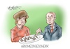 Cartoon: Abschiedsgeschenk (small) by Mirco Tomicek tagged angela,merkel,gespräch,treffen,wladimir,putin,moskau,kreml,russisch,brot,nawalny,cartoon,karikatur,pressekarikatur,mirco,tomicek