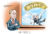 Cartoon: Air Force 2 (small) by Mirco Tomicek tagged us,präsident,joe,biden,wladimir,putin,treffen,genf,usa,amerika,russland,kreml,chef,killer,auf,augenhöhe,gipfel,beziehung,cartoon,karikatur,pressekarikatur,mirco,tomicek