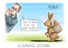 Cartoon: Alternative Lieferung (small) by Mirco Tomicek tagged scholz,pistorius,taurus,lieferung,lieferungen,ukraine,raketen,waffen,waffenlieferung,krieg,russland,ostern,osterhase,ostereier,cartoon,karikatur,pressekarikatur,mirco,tomicek