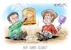 Cartoon: Auf Sand gebaut (small) by Mirco Tomicek tagged angela,merkel,emmanuel,macron,eu,gipfel,gipfeltreffen,staatschefs,brüssel,ergebnisse,ergebnis,dialog,treffen,wladimir,putin,russland,kreml,strafmaßnahmen,sanktionsdrohungen,sanktionen,cartoon,karikatur,pressekarikatur,mirco,tomicek