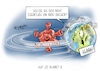 Cartoon: Auf zu Planet B (small) by Mirco Tomicek tagged fridays,for,future,friday,klima,klimaschutz,schutz,demonstration,demonstrieren,demos,proteste,protest,fahrraddemo,fahrrad,rad,berlin,deutschland,umwelt,umweltschutz,planet,erde,corona,zwangspause,pause,covid19,karikatur,cartoon,mirco,tomicek