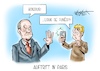 Cartoon: Auftritt in Paris (small) by Mirco Tomicek tagged olaf,scholz,bundeskanzler,kanzler,antrittsbesuch,antritt,besuch,reise,reisen,erster,besucht,paris,frankreich,brüssel,regierung,louis,de,funes,cartoon,karikatur,pressekarikatur,mirco,tomicek