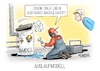 Cartoon: Auslaufmodell (small) by Mirco Tomicek tagged ampel,ampelkoalition,koalition,regierung,bundesregierung,olaf,scholz,spd,grüne,fdp,heizung,heizen,krach,druck,handwerker,karikatur,pressekarikatur,cartoon,mirco,tomicek