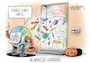 Cartoon: Blanker Horror (small) by Mirco Tomicek tagged weltklimagipfel,weltklima,welt,klima,gipfel,klimagipfel,schottland,klimawandel,klimakatastrophen,klimaschutz,umweltschutz,naturschutz,umwelt,halloween,süßes,saueres,oktober,horror,cartoon,karikatur,pressekarikatur,mirco,tomicek