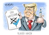 Cartoon: Blauer Haken (small) by Mirco Tomicek tagged midterms,usa,republikaner,wahl,wahlen,2922,donald,trump,kongress,kammern,amtsenthebung,joe,biden,us,amerika,gewählt,wahlkampf,wiederwahl,twitter,elon,musk,blauer,haken,cartoon,karikatur,pressekarikatur,mirco,tomicek