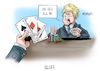 Cartoon: Bluff (small) by Mirco Tomicek tagged boris,johnson,premierminister,premier,brexit,eu,gipfel,no,deal,handelsabkommen,brüssel,briten,britische,england,karikatur,cartoon,mirco,tomicek