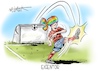 Cartoon: Eigentor (small) by Mirco Tomicek tagged uefa,verbietet,regenbogen,arena,münchen,münchener,stadion,em,spiel,europameisterschaft,deutsche,mannschaft,deutschland,ungarn,regenbogenfarben,farben,lgbtq,bunt,beleuchten,fußball,fußballspiel,fußballer,cartoon,karikatur,pressekarikatur,mirco,tomicek