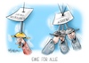 Cartoon: Eine für Alle (small) by Mirco Tomicek tagged angela,merkel,anne,will,tv,show,fernseh,fernsehsendung,sendung,interview,kritik,harten,kurs,druck,corona,maßnahmen,covid19,pandemie,virus,dritte,welle,verschärfungen,verschärfung,lockerung,ostern,bund,länder,ministerpräsidenten,minister,armin,laschet,notbremse,bremse,not,inzidenzwert,inzidenz,lockdown,shutdown,cdu,union,politik,beschlüsse,kurswechsel,ministerkonferenz,konferenz,cartoon,karikatur,pressekarikatur,mirco,tomicek