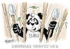 Cartoon: Europäischer Coronatest-Käfig (small) by Mirco Tomicek tagged eu europa china corona coronavirus covid einreise einreistetest testpflicht test coronatest testen covidtest ausreise reisende reise diskussion cartoon karikatur pressekarikatur mirco tomicek