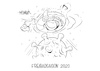 Cartoon: Freibadsaison 2020 (small) by Mirco Tomicek tagged corona,lockerungen,covid19,freibad,bad,baden,schwimmbad,freizeit,wochenende,gewohnheit,schwimmen,virus,sommer,wetter,pfingsten,pfingstferien