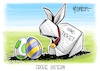 Cartoon: Frohe Ostern (small) by Mirco Tomicek tagged vorverkauf,49,euro,ticket,tickets,fahrkarte,karte,öpnv,bus,bahn,zug,nahverkehr,monatsticket,abo,deutschland,verkehr,verkauf,start,ostern,osterhase,origami,cartoon,karikatur,pressekarikatur,mirco,tomicek