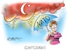 Cartoon: Gewitterrisiko (small) by Mirco Tomicek tagged verteidigungsministerin,annegret,kramp,karrenbauer,türkei,ankara,kursbestimmung,reise,nato,gipfel,beschlüsse,umsetzung,mittelmeer,mittelmeerraum,schwarzmeer,schwarzmeerregion,gewitter,wetter,hitze,hitzegewitter,cartoon,karikatur,pressekarikatur,mirco,tomicek