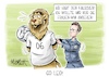 Cartoon: Go Leo! (small) by Mirco Tomicek tagged berlin,brandenburg,löwe,löwin,entlaufen,frei,suche,suchaktion,polizei,wildtier,tier,raubkatze,goleo,wm,fußball,frauen,weltmeisterschaft,dfb,nationalelf,elf,fußballspielerinnen,mannschaft,karikatur,pressekarikatur,cartoon,mirco,tomicek