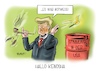 Cartoon: Hallo Kenosha (small) by Mirco Tomicek tagged donald,trump,kenosha,todesschütze,wisconsin,besuchen,gouverneur,bürgermeister,gebeten,us,usa,amerika,präsident,president,protest,demonstration,kyle,demokraten,wahl,präsidentschaftswahl,wahlen,karikatur,cartoon,mirco,tomicek