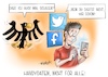 Cartoon: Handydaten nicht für alle! (small) by Mirco Tomicek tagged handydaten,internetdaten,daten,nutzerdaten,datensammlung,auswertung,verfassungsgericht,staat,deutschland,polizei,zugriff,eu,europa,apps,telefon,telefondaten,kommunikation,kommunikationsdaten,anbieter,telefonanbieter,standort,webseiten,karikatur,cartoon,mirco,tomicek