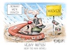 Cartoon: Heavy Matsch (small) by Mirco Tomicek tagged wacken,open,air,woa,festival,campingplatz,camping,festivalgelände,starkregen,regen,matsch,matsche,metal,rock,metalfestival,konzert,konzerte,werner,brösel,cartoon,karikatur,pressekarikatur,mirco,tomicek