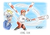 Cartoon: Home Run (small) by Mirco Tomicek tagged donald,trump,usa,us,politik,zoll,zölle,zollpolitik,amerika,straf,strafzölle,finanzen,ausland,europa,uncle,sam,karikatur,pressekarikatur,cartoon,mirco,tomicek