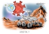 Cartoon: Houston...? (small) by Mirco Tomicek tagged nasa,rover,perseverance,mars,space,weltraum,all,universum,milchstraße,planet,planeten,erde,welt,weltkugel,sonnensystem,marsianer,weltraumprojekt,weltraumfahrt,astronaut,astronomie,houston,corona,covid19,virus,pandemie,lockdown,shutdown,viren,technik,weltraumbehörde,cartoon,karikatur,pressekarikatur,mirco,tomicek