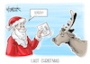 Cartoon: Last Christmas (small) by Mirco Tomicek tagged bund,länder,einig,49,euro,ticket,deutschlandticket,deutschland,zug,bahn,öpnv,nahverkehr,züge,bahnhof,nachfolger,weihnachten,weihnachtsmann,rentier,heiligabend,cartoon,karikatur,pressekarikatur,mirco,tomicek