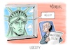 Cartoon: Liberty (small) by Mirco Tomicek tagged migration,asyl,migrationspolitik,politik,asylpolitik,bezahlkarte,bund,länder,länderchefs,olaf,scholz,treffen,usa,präsidenschaftswahl,wahl,wahlen,präsident,joe,biden,donald,trump,kandidatur,kandidaten,amerika,super,tuesday,karikatur,pressekarikatur,cartoon,mirco,tomicek