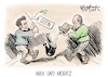 Cartoon: Max und Moritz (small) by Mirco Tomicek tagged olaf,scholz,emmanuel,macron,kurzbesuch,ukraine,krieg,russland,putin,sanktion,sanktionen,gas,gaslieferung,preise,gaspreise,wahl,wahlen,max,und,moritz,cartoon,karikatur,pressekarikatur,mirco,tomicek