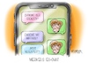 Cartoon: Merkels EU-Chat (small) by Mirco Tomicek tagged angela,merkel,eu,gipfel,europa,konferenz,videokonferenz,video,videoschalte,schalte,videochat,chat,chatten,smartphone,handy,impfen,impfungen,impfstoff,impfplan,impfpass,pass,testen,selbsttest,schnelltest,test,reise,reisepass,reisen,einreisen,länder,land,ausland,regeln,maßnahmen,pandemie,lockdown,shutdown,lockerung,lockerungen,gelockert,geöffnet,offen,öffnung,cartoon,karikatur,pressekarikatur,mirco,tomicek