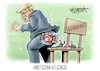 Cartoon: Midterm-Kleber (small) by Mirco Tomicek tagged donald,trump,amerika,usa,us,wahl,wahlen,midterms,midterm,gewählt,republikaner,joe,biden,demokraten,präsident,president,klebstoff,kleber,festgeklebt,cartoon,karikatur,pressekarikatur,mirco,tomicek